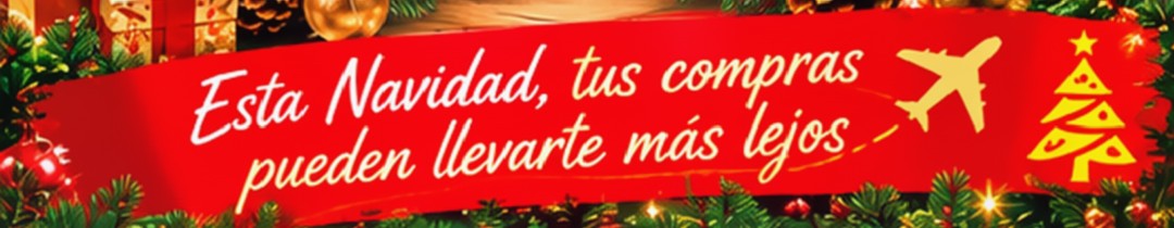 Esta Navidad, tus compras pueden llevarte más lejos